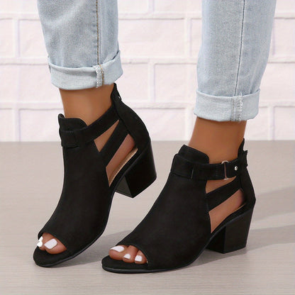 Open Toe Block Heel Sandals for Women – Chic & Comfortable Style