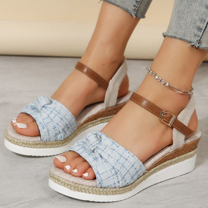 Open Toe Wedge Sandals for Women – Chic Espadrille Style & All-Day Comfort