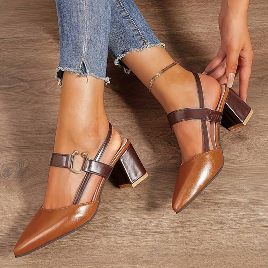 Orthopedic Black Heels for Women – Stylish Support & Comfort