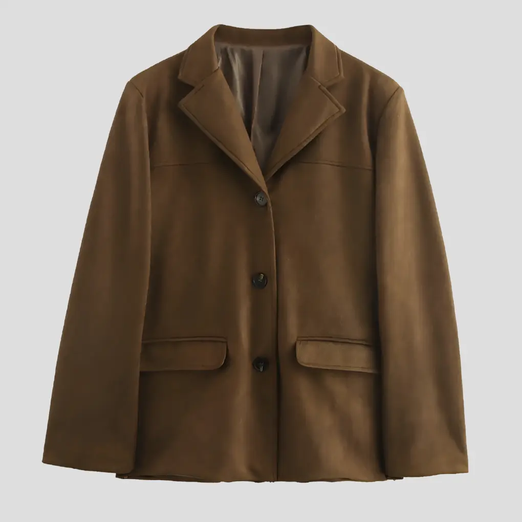Oversized Brown Trenchcoat for Women – Timeless & Elegant-Caliboot