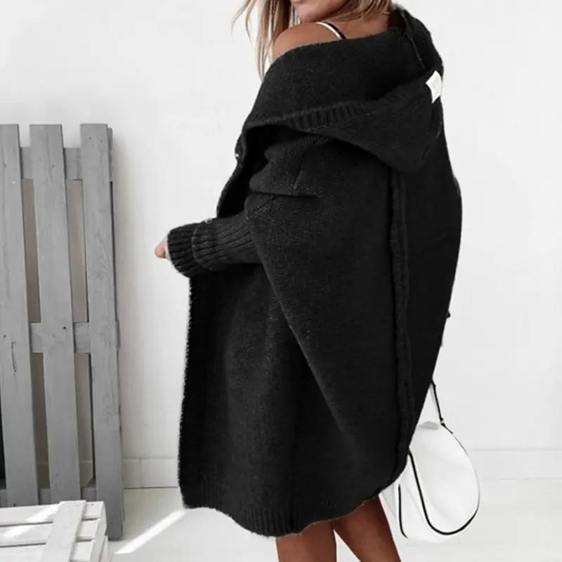 Oversized Hooded Cardigan for Women – Cozy & Effortless Style-Caliboot