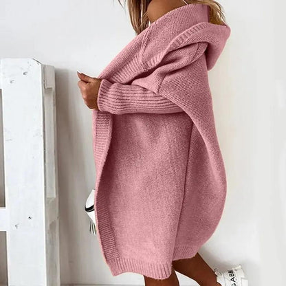 Oversized Hooded Cardigan for Women – Cozy & Effortless Style-Caliboot