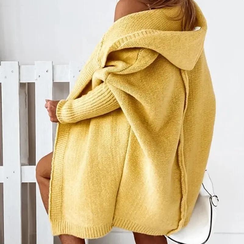 Oversized Hooded Cardigan for Women – Cozy & Effortless Style-Caliboot