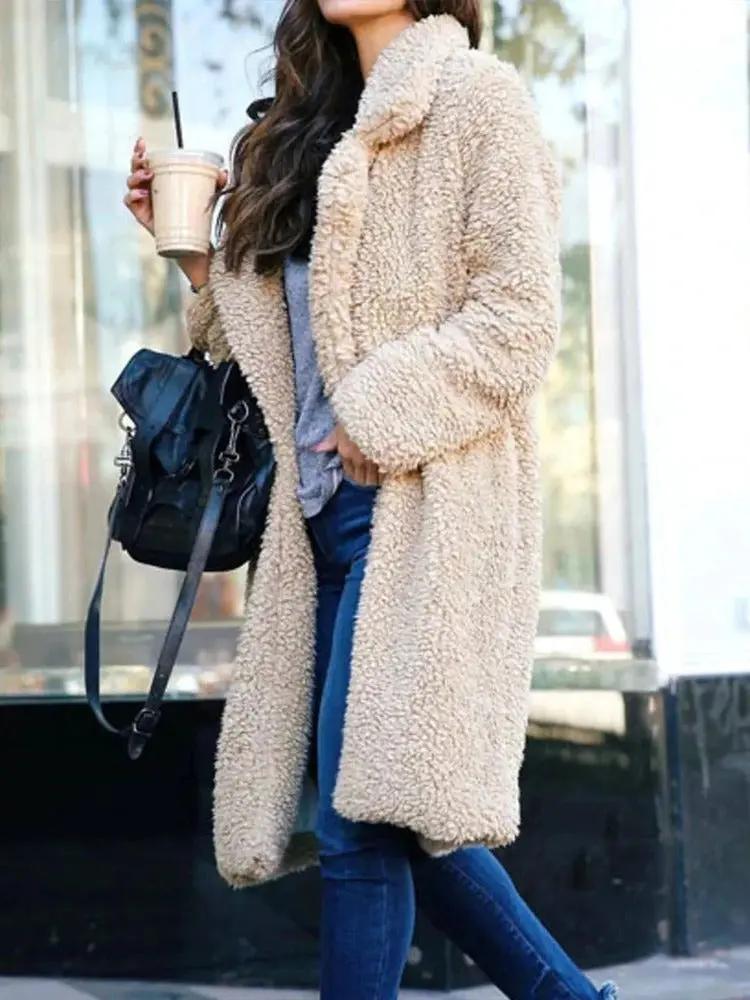 Oversized Teddy Coat for Women – Cozy & Stylish Warmth-Caliboot