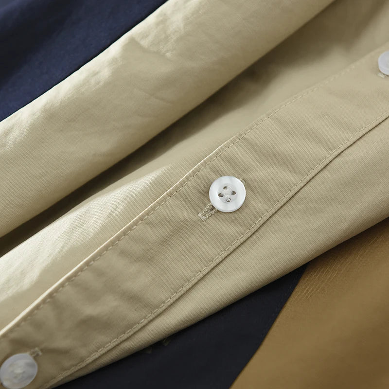 Naël – Chemise Patchwork Élégante pour Hommes – Unique & Tendance