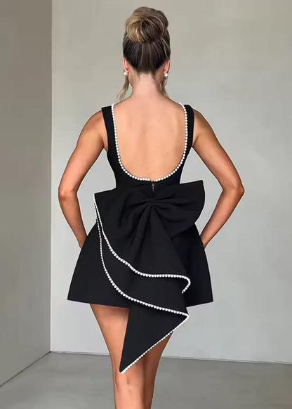 Pearl Embellished Mini Dress for Women – Elegant & Sophisticated Style 6