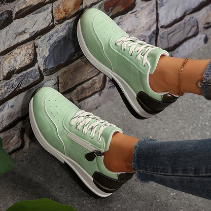 Perforated Low-Top Sneakers for Women – Stylish & Comfortable