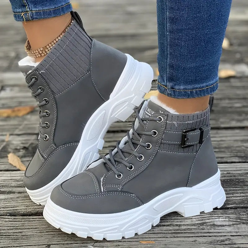 Plush Ankle Boots for Women – Stylish & Cozy Comfort