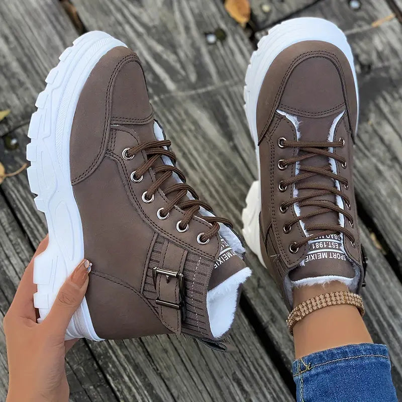 Plush Ankle Boots for Women – Stylish & Cozy Comfort