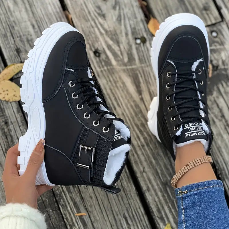 Plush Ankle Boots for Women – Stylish & Cozy Comfort