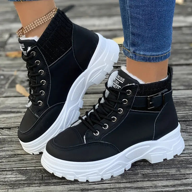 Plush Ankle Boots for Women – Stylish & Cozy Comfort