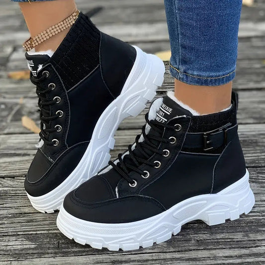 Plush Ankle Boots for Women – Stylish & Cozy Comfort