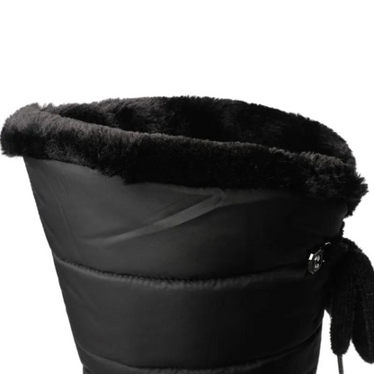 Plush Lace-Up Winter Boots for Women – Cozy & Elegant Style