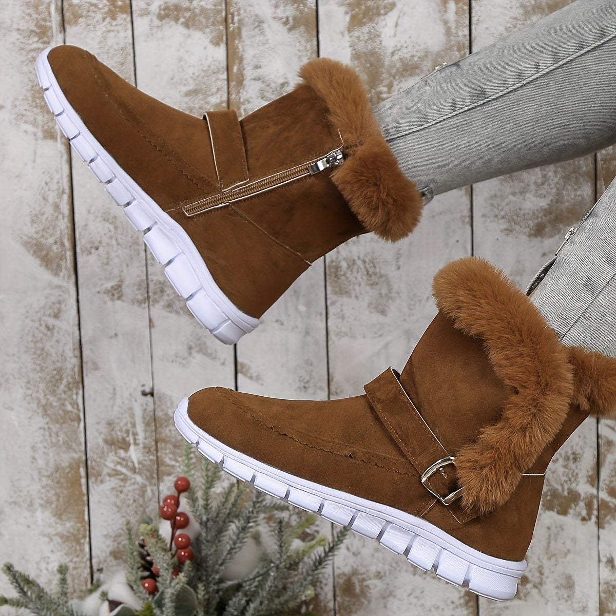 Plush Snow Boots for Women – Stylish & Comfortable for Winter