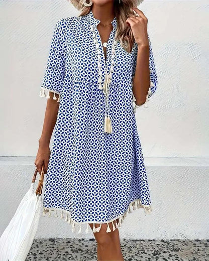 Printed Mini Dress for Women – Stylish & Comfortable for Summer Wear-Caliboot