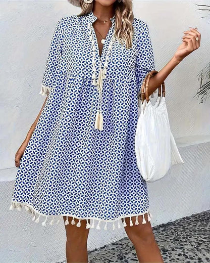 Printed Mini Dress for Women – Stylish & Comfortable for Summer Wear-Caliboot