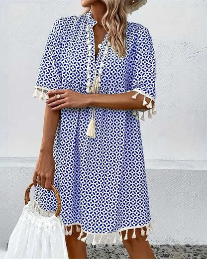 Printed Mini Dress for Women – Stylish & Comfortable for Summer Wear-Caliboot