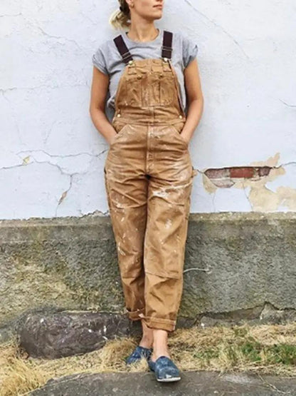 Relaxed Fit Denim Overalls for Women – Stylish & Functional Plus Size Option-Caliboot