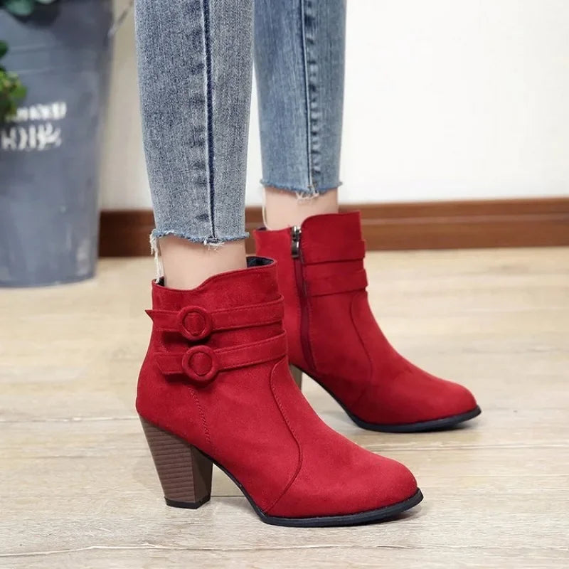 Retro Ankle Boots for Women – Timeless Style & Comfort