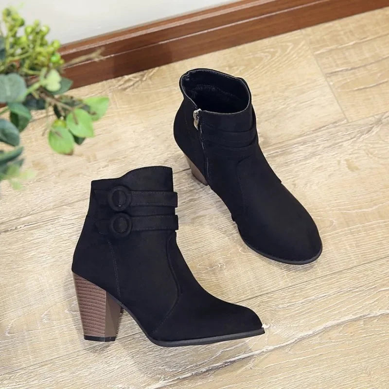 Retro Ankle Boots for Women – Timeless Style & Comfort