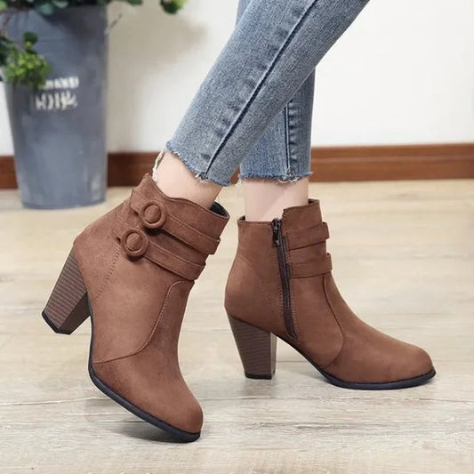 Retro Ankle Boots for Women – Timeless Style & Comfort