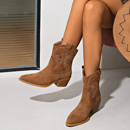 Retro Cowboy Boots for Women – Stylish & Comfortable