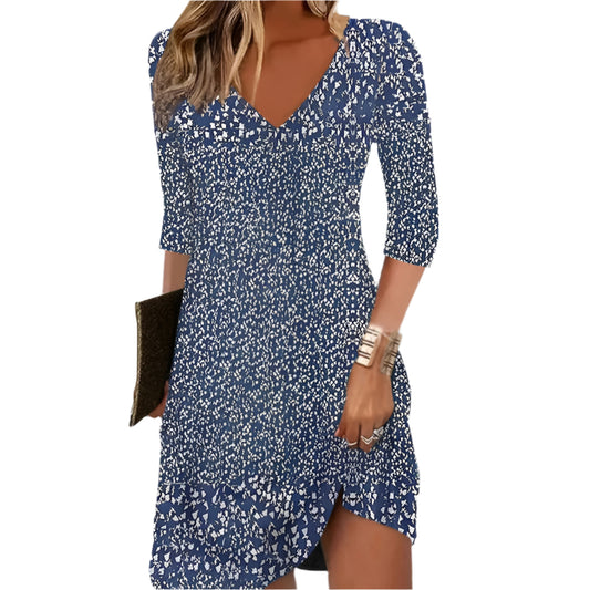 Beatrix – Robe Décontractée Chic – Imprimé Élégant et Confortable 0