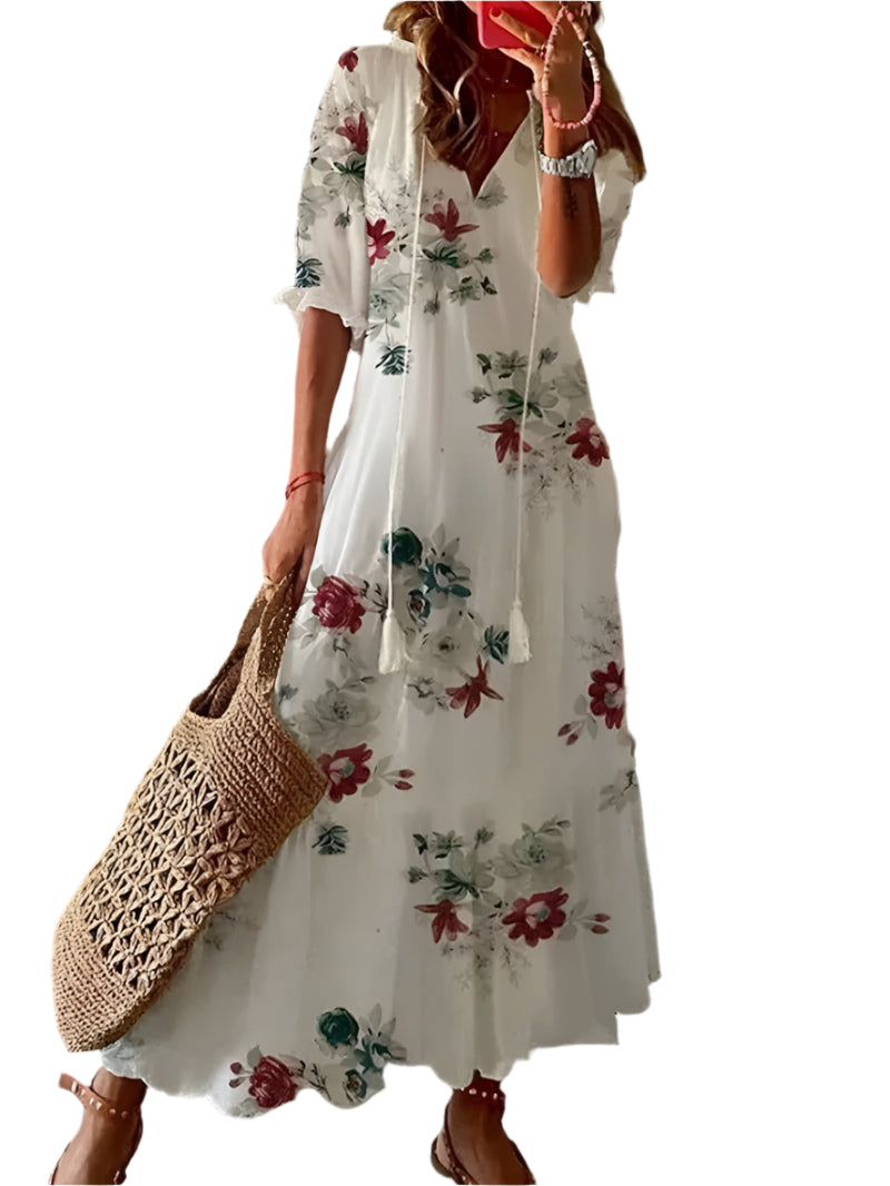 Robe Longue Femme Bohème – Élégance Décontractée pour l'Été 7