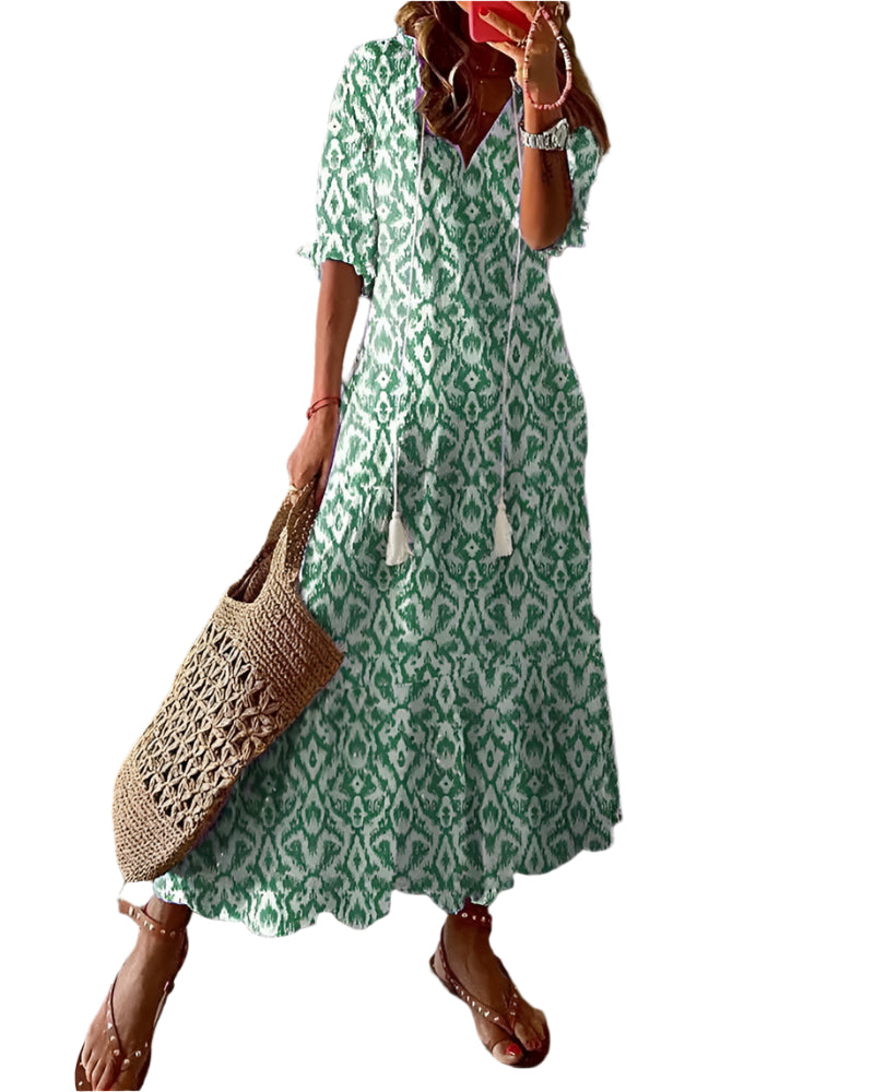  Robe Longue Femme – Élégante & Confortable pour l'Été 2