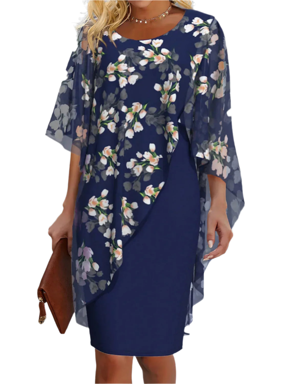  Robe Longue Femme en Chiffon Floral – Élégante et Confortable 0