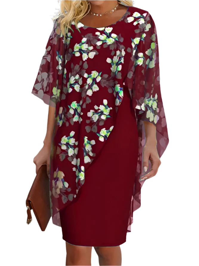  Robe Longue Femme en Chiffon Floral – Élégante et Confortable 2