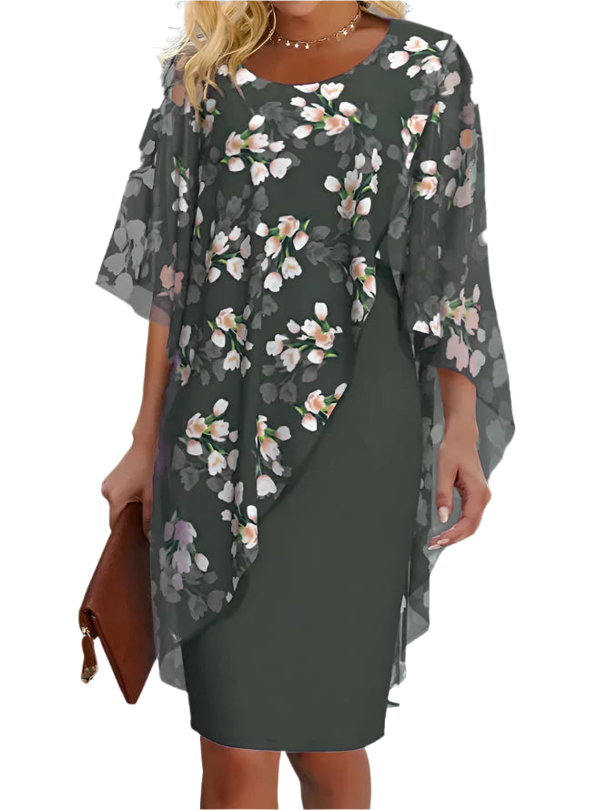  Robe Longue Femme en Chiffon Floral – Élégante et Confortable 3