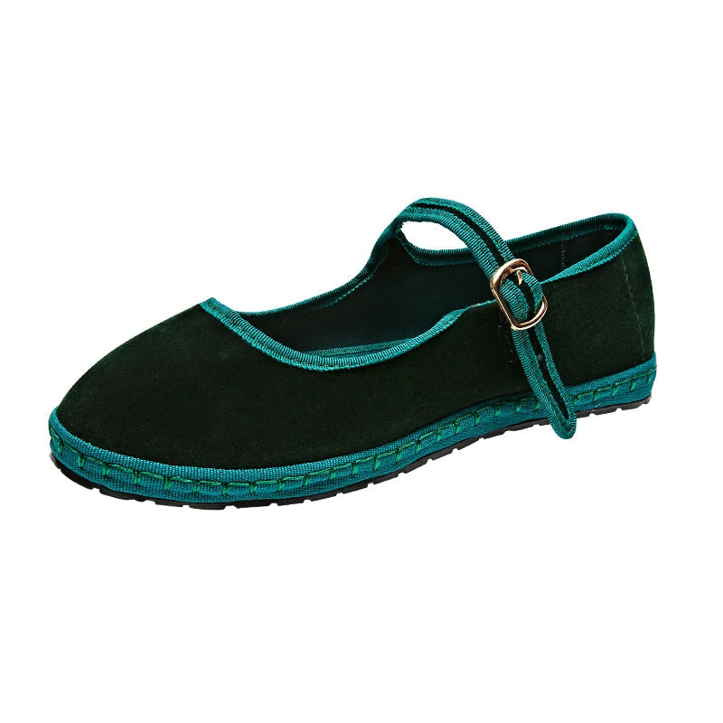 Round Toe Black Ballet Flats for Women – Effortless Style & Comfort