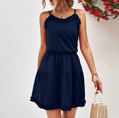 Leonie - Robe Mini à Volants pour Femmes – Élégante & Légère