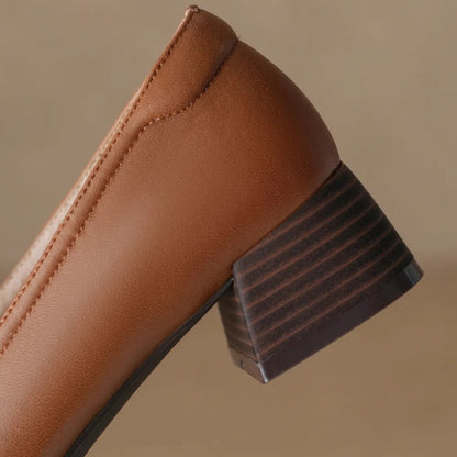 Aveline Genuine Leather Heels Caliboot