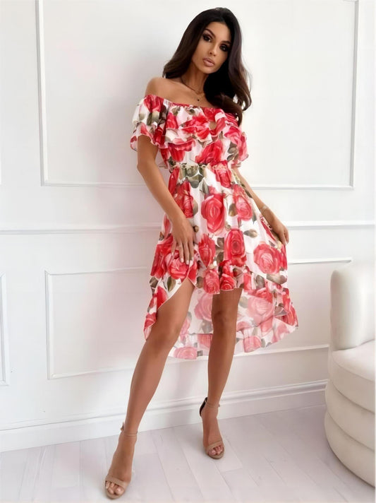Karla - Robe Épaules Nues pour Femmes – Flatteuse & Légère