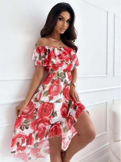 Karla - Robe Épaules Nues pour Femmes – Flatteuse & Légère