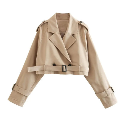 Cropped Trench Jacket - by Cristian Moretti™ Caliboot