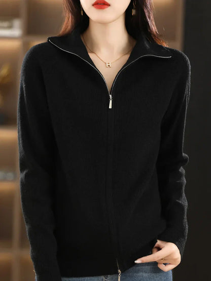 Biah - Cardigan Zippé pour Femmes – Moderne & Confortable