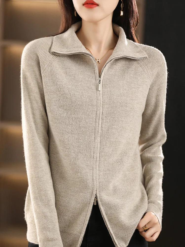 Biah - Cardigan Zippé pour Femmes – Moderne & Confortable