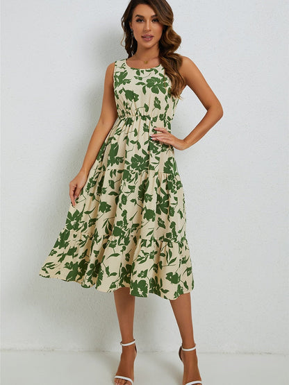 Nadja - Robe Midi Fleurie pour Femmes – Élégante & Légère
