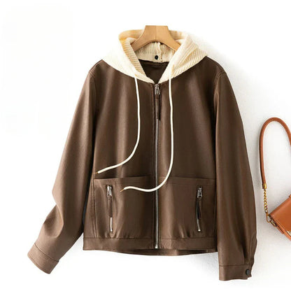 NOAM LEATHER HOODIE Caliboot