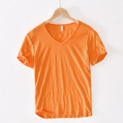 Elias - T-Shirt à Col V pour Hommes – Intemporel & Stylé