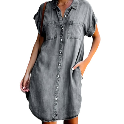 SADIE – Robe Longue Femme en Denim – Élégante et Confortable 1