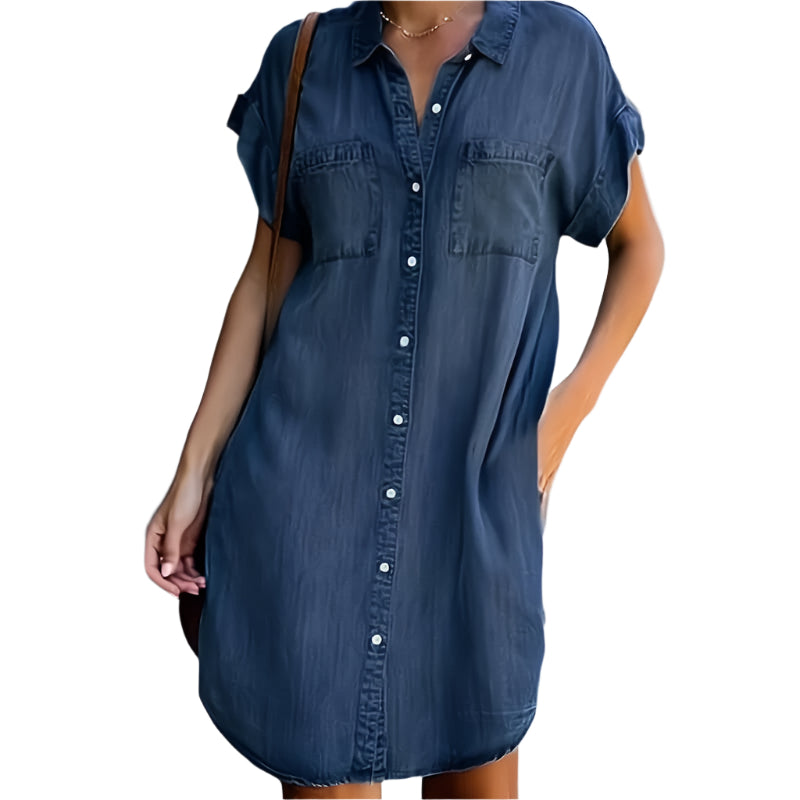 SADIE – Robe Longue Femme en Denim – Élégante et Confortable 2