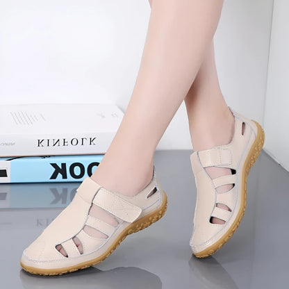 Sandales Vintage en Cuir Véritable