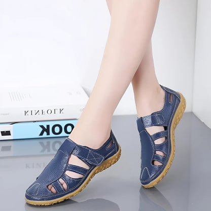 Sandales Vintage en Cuir Véritable