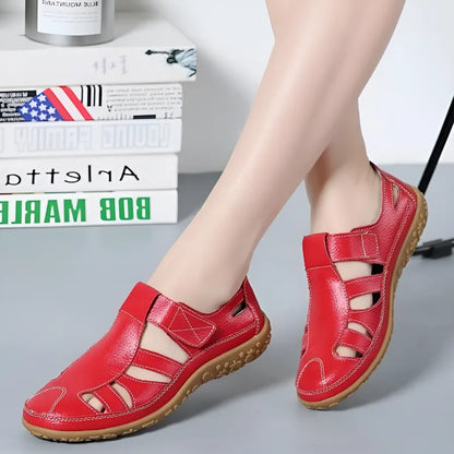 Sandales Vintage en Cuir Véritable