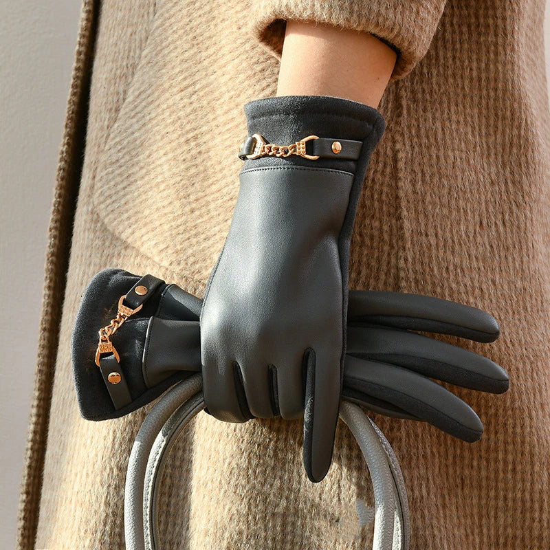 ADÉLINE LEATHER GLOVES Caliboot