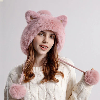 "Snowpounce" Vegan Fur Hat Caliboot